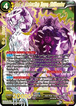 God of Destruction Toppo, Skillbreaker EX19-18 card
