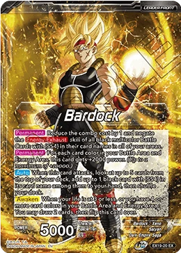 Bardock EX19-20 card