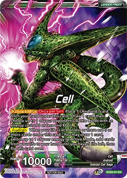 Cell EX20-01 Dragon Ball Masters card, Promo