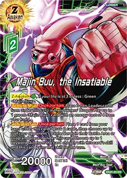 Majin Buu, the Insatiable EX21-25 Dragon Ball Masters card