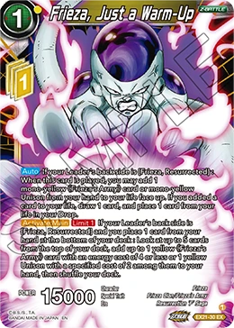 Frieza, Just a Warm-Up EX21-30 card