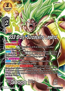 SS3 Broly, Surpassing Legend EX21-31 card