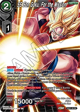 SS Son Goku, For the Mission EX21-32 card