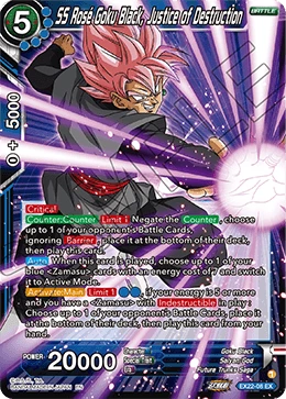 SS Rose Goku Black, Justice of Destruction EX22-08 card