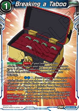 Breaking a Taboo EX22-13 Dragon Ball Masters card