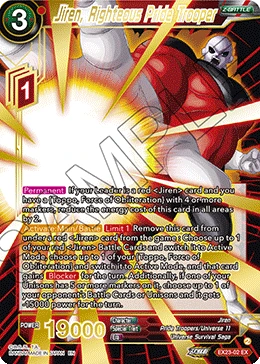 Jiren, Righteous Pride Trooper EX23-02 Dragon Ball Masters card