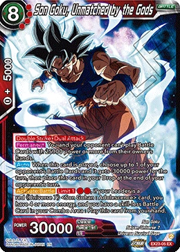 Son Goku, Unmatched by the Gods EX23-05 card