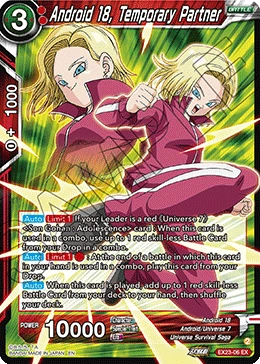 Android 18, Temporary Partner EX23-06 card