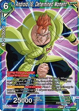 Android 16, Determined Moment EX23-46 Dragon Ball Masters card