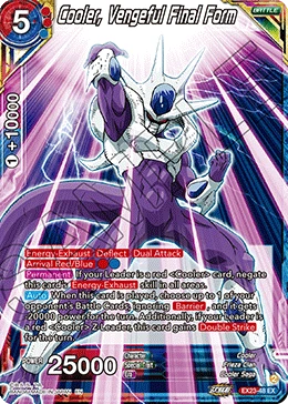 Cooler, Vengeful Final Form EX23-48 Dragon Ball Masters card