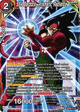 SS4 Bardock, Prismatic Radiance EX23-49 card