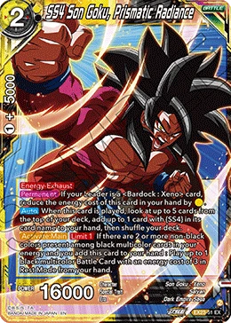 SS4 Son Goku, Prismatic Radiance EX23-51 card