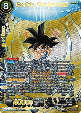 Son Goku, Final Spirit Bomb EX23-52 card