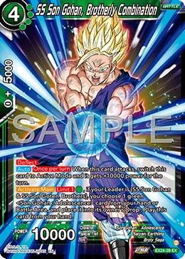 SS Son Gohan, Brotherly Combination EX24-28 card