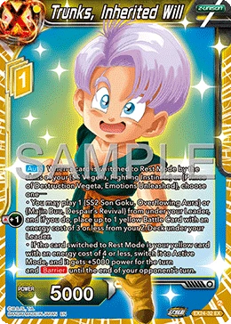Trunks, Inherited Will EX24-32 Dragon Ball Masters card