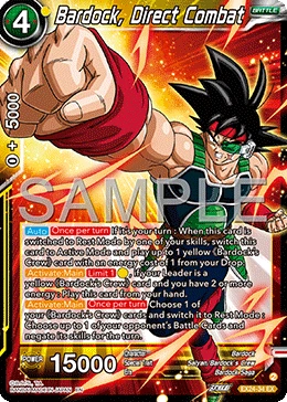 Bardock, Direct Combat EX24-34 Dragon Ball Masters card