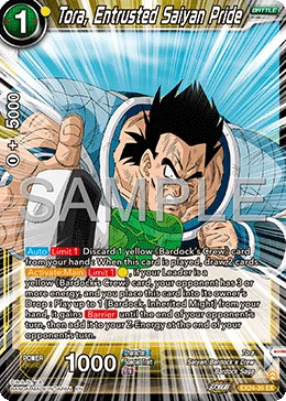 Tora, Entrusted Saiyan Pride EX24-35 card