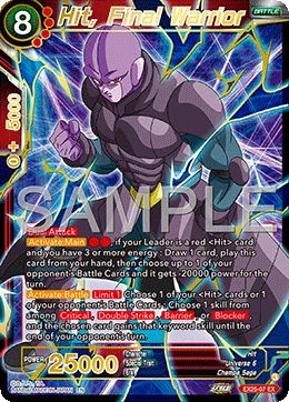 Hit, Final Warrior EX25-07 card
