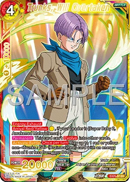 Trunks, Will Overtaken EX25-37 Dragon Ball Masters card