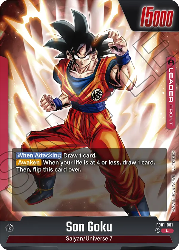 Son Goku FB01-001 Dragon Ball Fusion World card