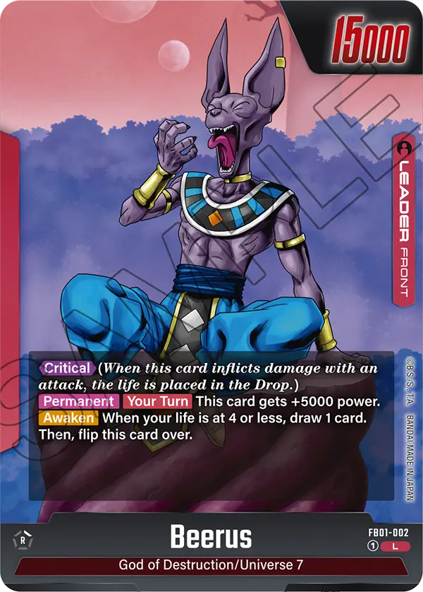 Beerus FB01-002 card