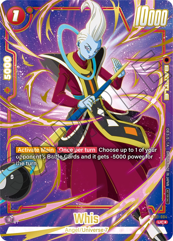 Whis FB01-004 Dragon Ball Fusion World card, Finalist