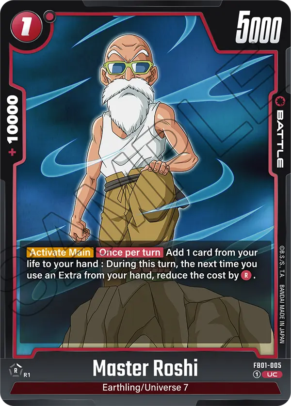 Master Roshi FB01-005 card