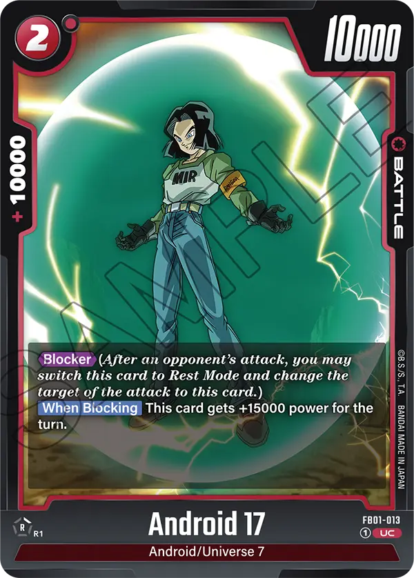 Android 17 FB01-013 card
