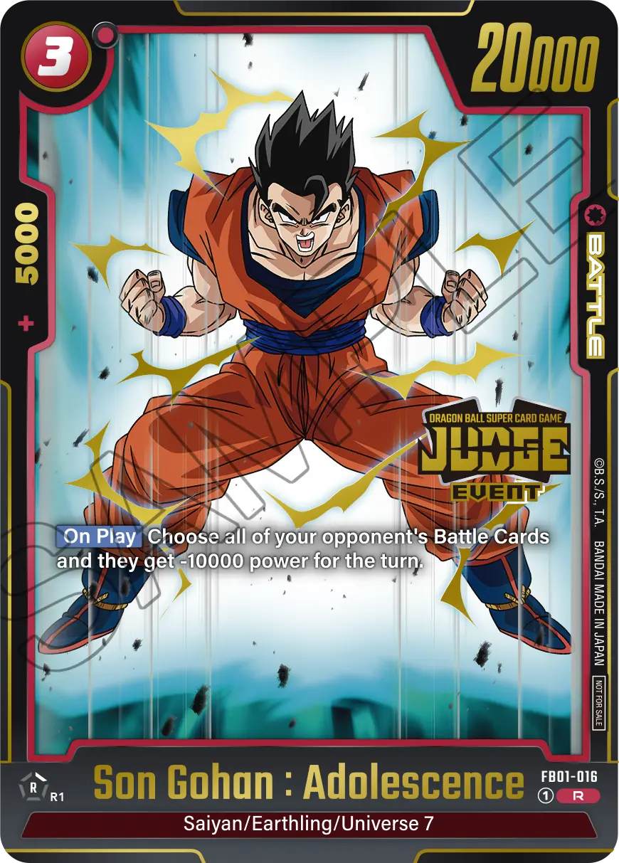 Son Gohan : Adolescence FB01-016-p2 card