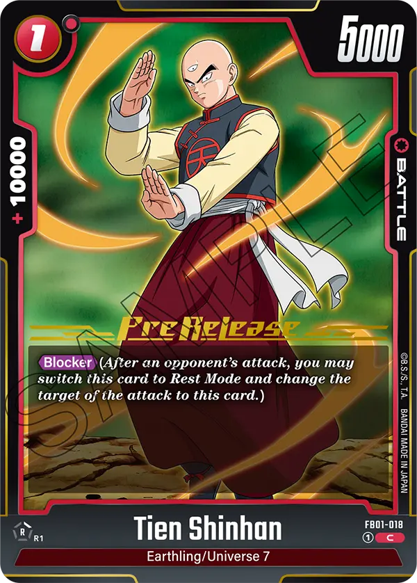 Tien Shinhan FB01-018-p1 card