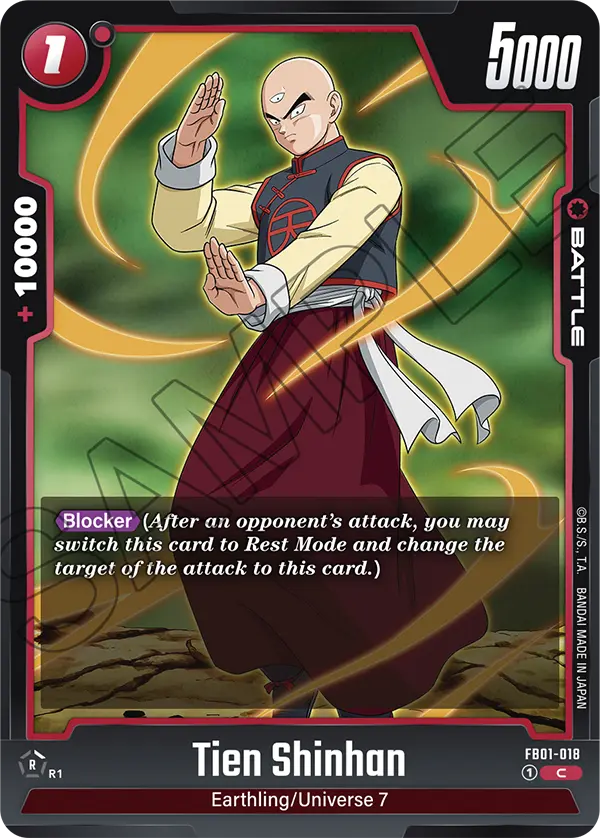 Tien Shinhan FB01-018 card