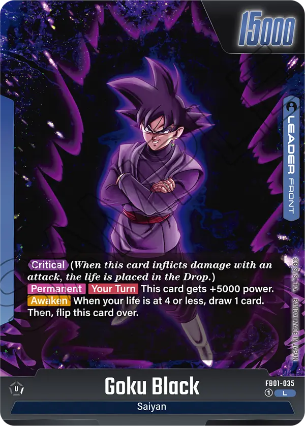 Goku Black FB01-035 card