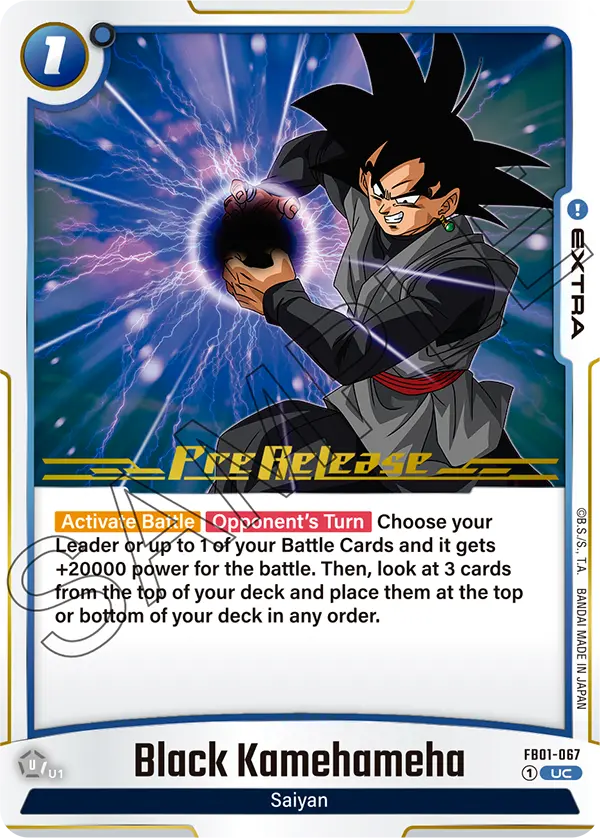 Black Kamehameha FB01-067-p1 card