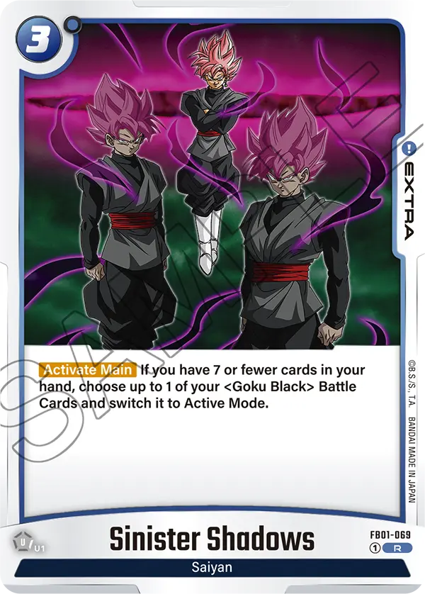 Sinister Shadows FB01-069 Dragon Ball Fusion World card