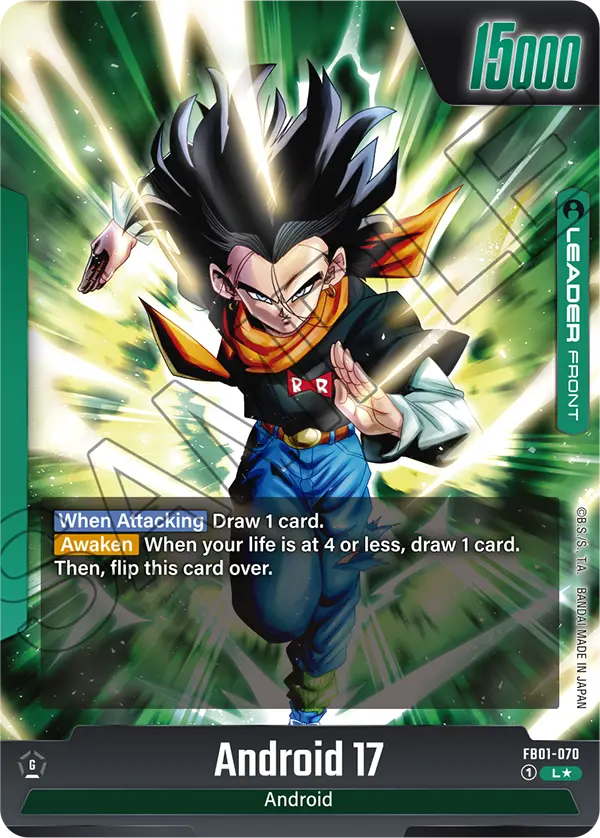 Android 17/Android 18 FB01-070-p1 card