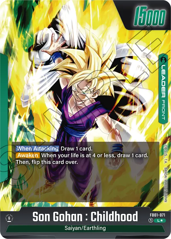 Son Gohan : Childhood FB01-071-p1 card