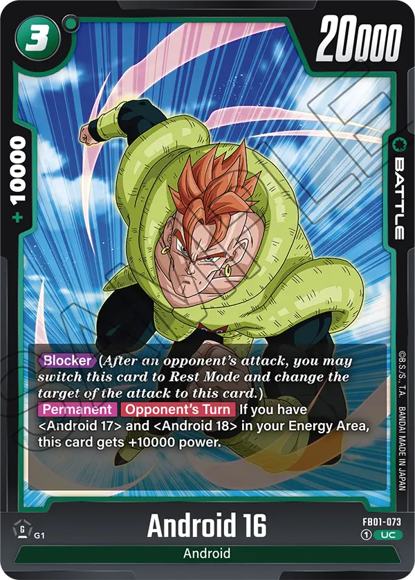 Android 16 FB01-073 card