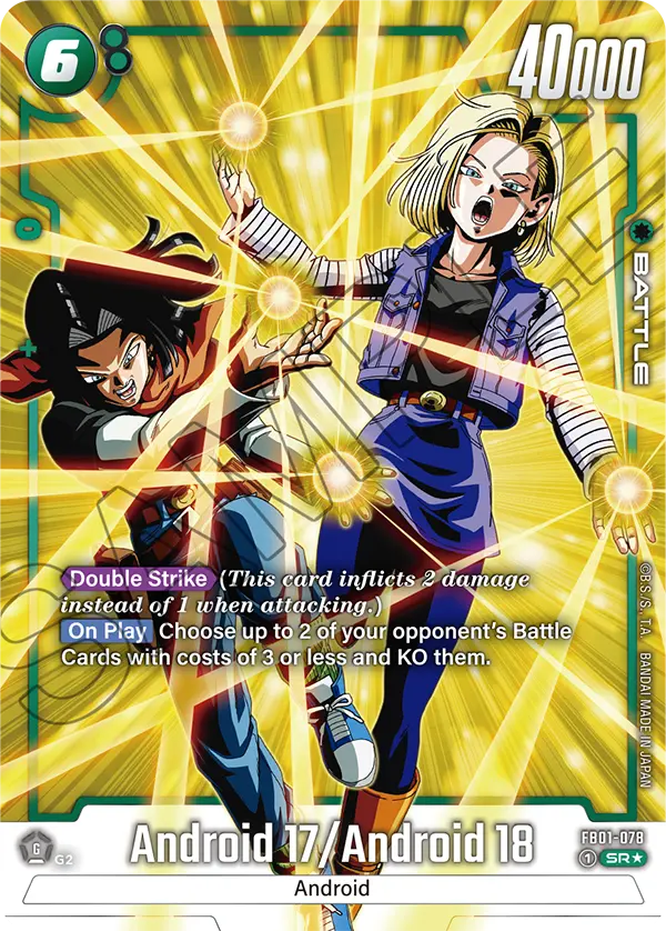 Android 17/Android 18 FB01-078-p1 card
