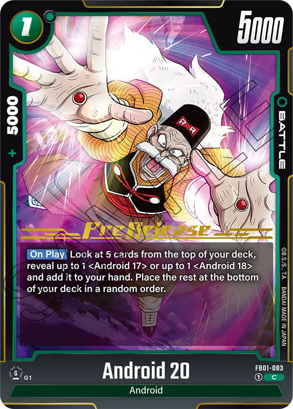 Android 20 FB01-083-p1 card