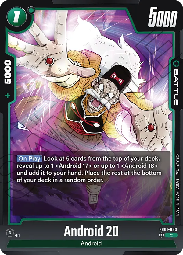Android 20 FB01-083 card