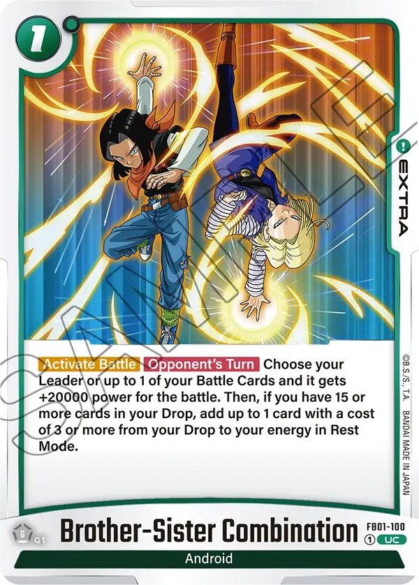 Brother-Sister Combination FB01-100 card