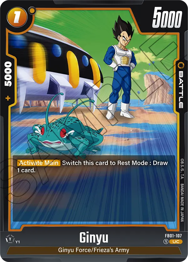 Ginyu FB01-107 card