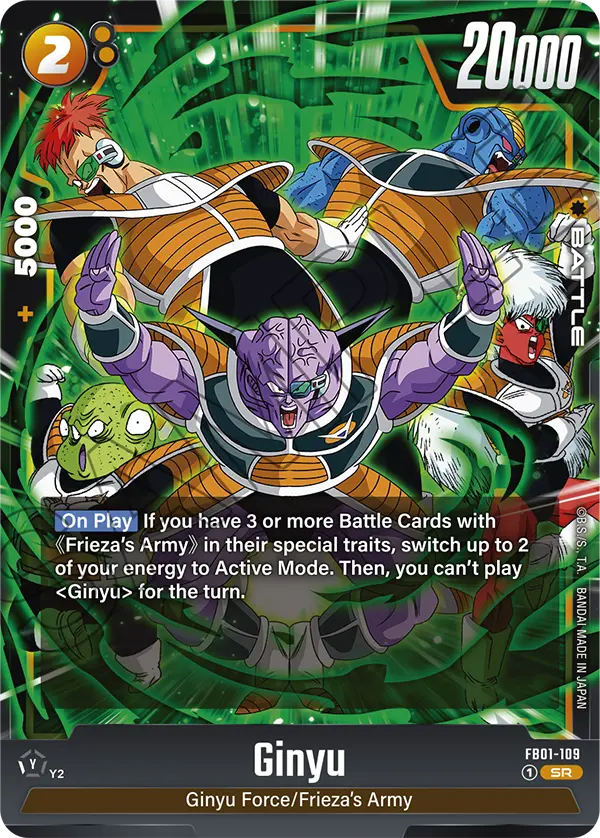 Ginyu FB01-109 card