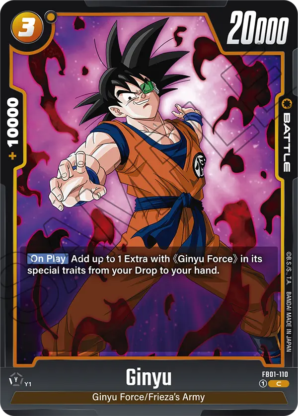 Ginyu FB01-110 card