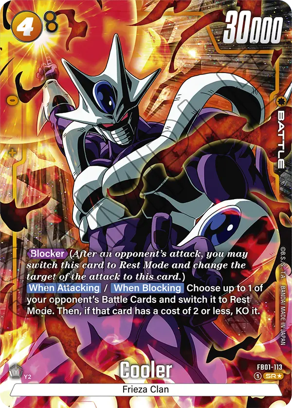 Cooler FB01-113 Dragon Ball Fusion World card, Alt Art