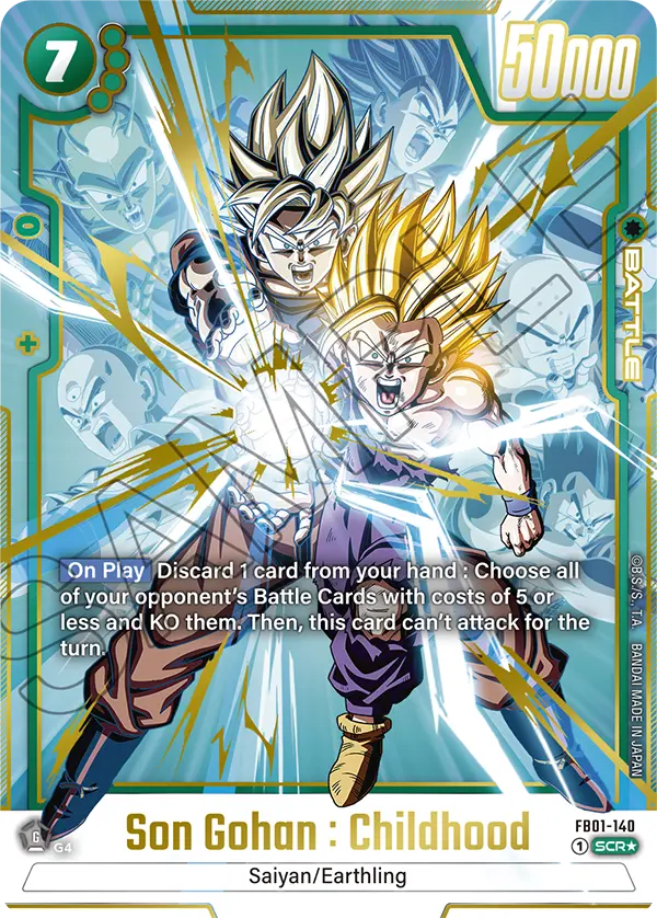 Son Gohan : Childhood FB01-140-p1 card