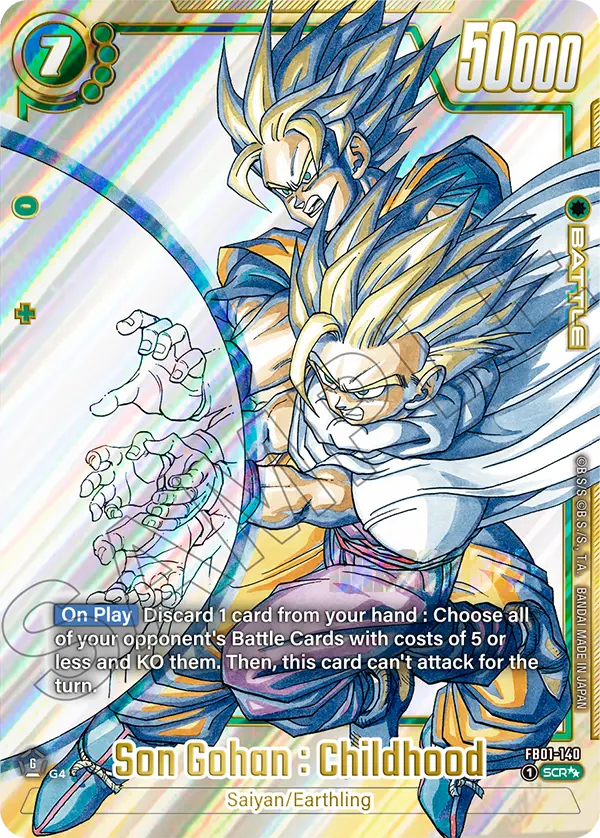 Son Gohan : Childhood FB01-140 Dragon Ball Fusion World card, Variant 2