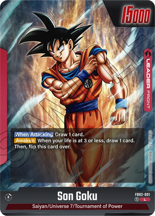 Son Goku FB02-001 card