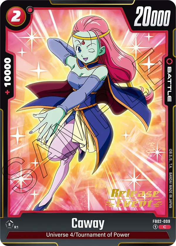 Caway FB02-009 Dragon Ball Fusion World card, Release Event