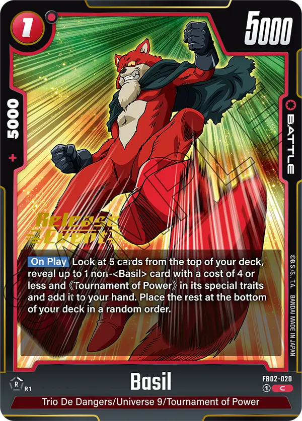 Basil FB02-020-p1 card
